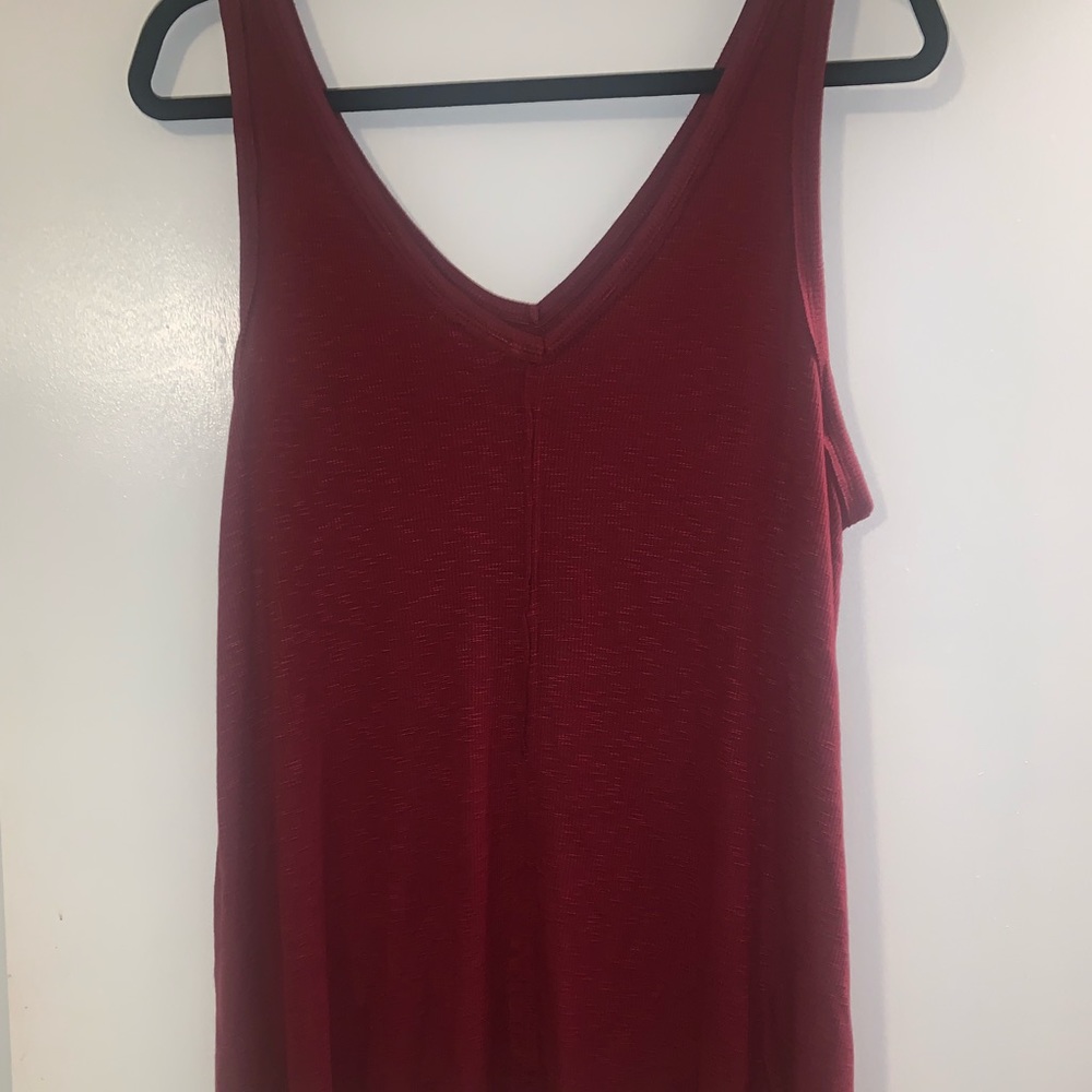 Red tank top